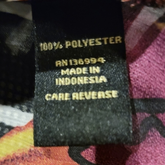 Milano Sleeveless Open Flap Floral/Striped Flowy Top Size L - Picture 8 of 10